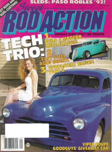 STREET ROD ACTION 1992 SEPT - STEEL ROOF INSERT, UPHOLSTERY BASICS II